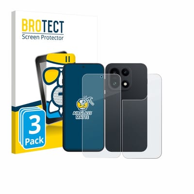 BROTECT - Screenprotector voor OnePlus 15 (Voor+Achter) - Folie Beschermfolie Beschermglas matte 3 Stuks