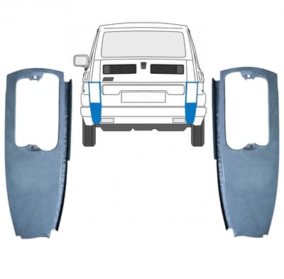 Reparatiepaneel achter hoek voor Fiat 126p 1972-2000 / Links + Rechts / Set