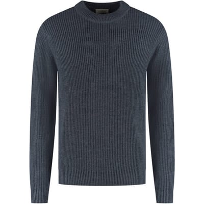 Dstrezzed Crew Ribknit Truien & Vesten Heren - Sweater - Hoodie - Vest- Donkerblauw - Maat XL