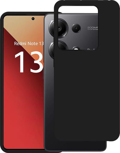 Just in Case hoesje geschikt voor Xiaomi Redmi Note 13 Pro (5G) Hoesje Siliconen - Flexibele Case - Zwart
