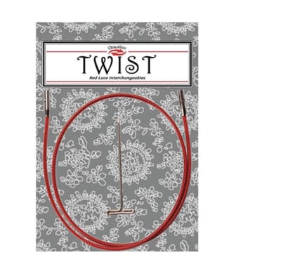 ChiaoGoo Twist Rood Vervangbare Naaldkabel 35cm KLEIN