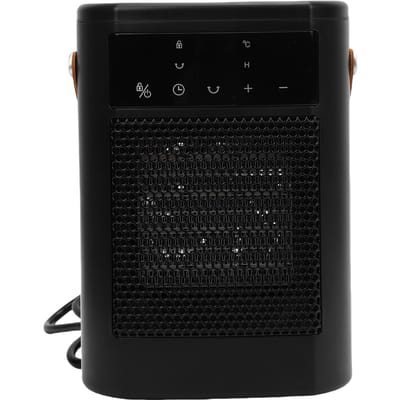 Ruimteverwarmer 1500W Draagbare Elektrische Verwarmer PTC Keramische Verwarmer met Afstandsbediening 12H Timer Stille Touchscreen voor Binnen black