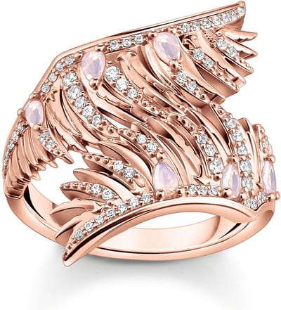 Thomas Sabo - TR2409-323-9-56 - Ring - Dames - 925er Zilver roségoud verguld - ringmaat 56