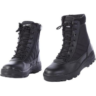Nieuwe Amerikaanse Militaire Leren Gevechtslaarzen Voor Heren Gevechtslaars Infanterie Tactische Laarzen Askeri Bot Legerlaarzen Legerschoenen 36 zwart