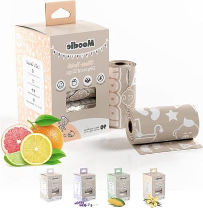 Wegwerp Luiertasjes - Vuilniszakjes Baby - Hygiënisch Afval Opruimen - Waterdicht en Stevig - 90 Stuks - Citrus Geur