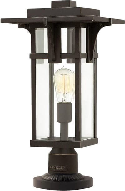 Hinkley Mini LED Tuin Pilaar Manhattan | 1X E27 Max 60W | IP44 (Outdoor) | Oil Rubbed Bronze