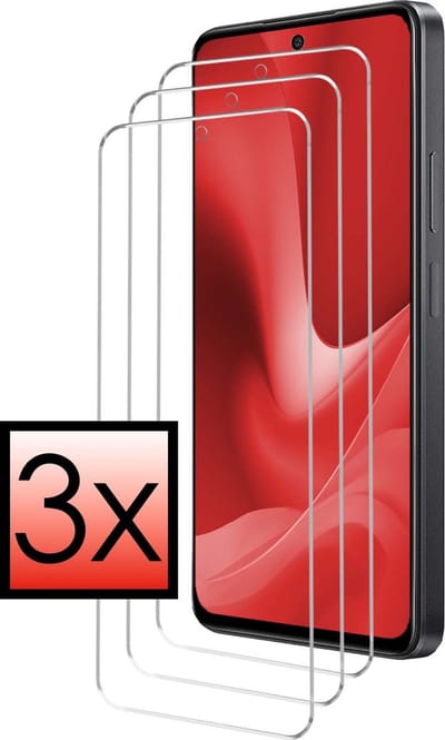 Screenprotector - 3 Stuks - Geschikt voor OPPO A79 - Extra Sterk - Beschermglas - Gehard Glas - Tempered Glass - Screen Protector - Bescherm Cover