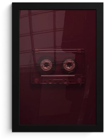 Poster in lijst - Fotolijst 20x30 cm - Posters - Casteband - Bordeaux - Vintage - Posterlijst zwart - Decoratie - Wanddecoratie woonkamer - Muurdecoratie slaapkamer