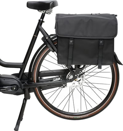 BECK Canvas Fietstas medium grijs