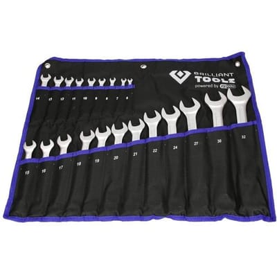 Brilliant Tools BT011021 BT011021 Ring-steeksleutelset 21-delig Sleutelbreedte (metrisch) 8 - 53 mm