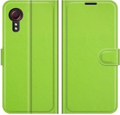 Coverup Hoesje - Geschikt voor Samsung Galaxy Xcover 5 Hoesje - Coverup Book Case - Groen
