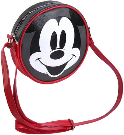 Disney Schoudertas Micky Mouse 2 Liter Imitatieleer Rood/grijs