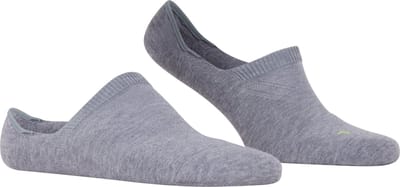 FALKE Cool Kick onzichtbar eenkleurig functioneel materiaal footies unisex grijs - maat 35-36