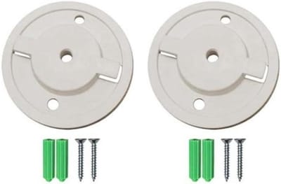 Camera Bevestiging - Wandmontage Houder - Beveiliging Buiten - Gereedschapsvrije Installatie - 56mm Diameter - Wit