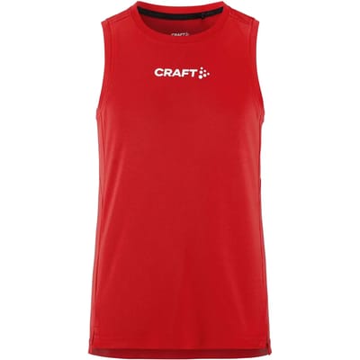 Craft Rush 2.0 Singlet Kinderen - Rood | Maat: 134/140