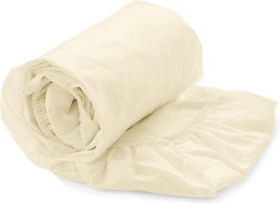 Luxe Hoeslaken Percale - 100% Percale Katoen - Tweepersoons - 140/160x210/220 cm - Natural