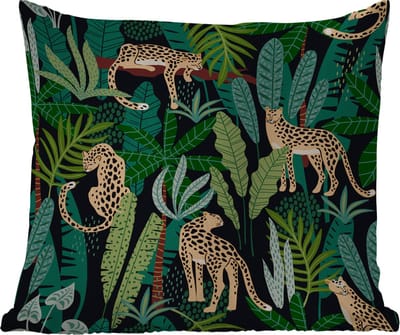 Tuinkussen - Jungle - Panter - Patronen - Jongens - Meiden - Planten - 40x40 cm - Weerbestendig