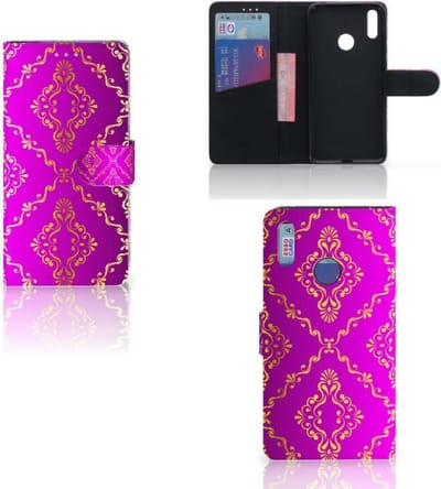 Wallet Case Huawei Y7 (2019) Barok Roze