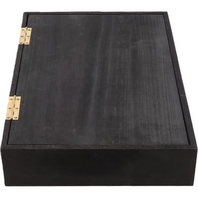 Zwevende plank met geheim compartiment Zwart Veelzijdig Houten Zwevend   voor Decoratieve Items Parfums Verzamelingen
