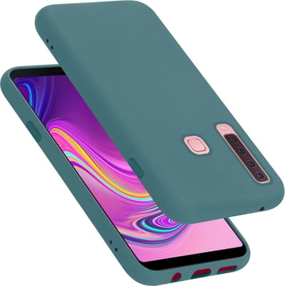 Cadorabo Hoesje geschikt voor Samsung Galaxy A9 2018 in LIQUID GROEN - Beschermhoes gemaakt van flexibel TPU silicone Case Cover