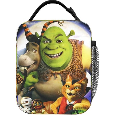 Shreks Kan Vandaag Niet Ik Heb het Druk Geïsoleerde Lunchtas Thermische Tas Herbruikbaar, Maaltijdcontainer Lekvrije Lunchbox Tote Voedseltas One Size