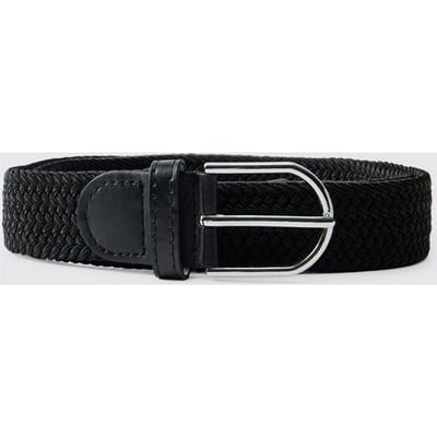 Geweven Riem Met Textuur | Black