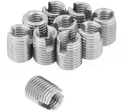 10 Stuks Draad Inserts Set voor Draadreparatie M6 tot M10 - Zelftappende Draad Inserts voor Duurzame Hersteloplossingen