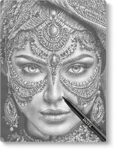 Arabische Vrouw 2 | Dot painting | 30x40cm | Dot painting | Oh My Dotz | Dots stippen | Diamond painting & Schilderen op nummer alternatief | Happy hobby