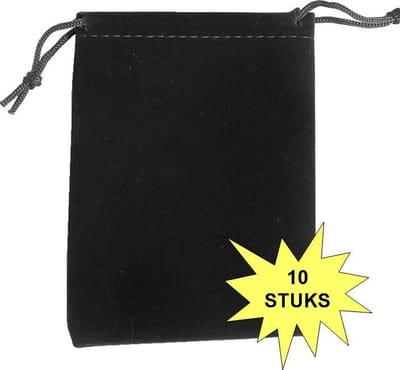 Fako Bijoux - Fluweel Cadeau Zakjes - 7x9cm - Velours - Velvet - Uitdeelzakjes - Sieradenzakjes - Feestzakjes - 7x9 cm - 10 Stuks