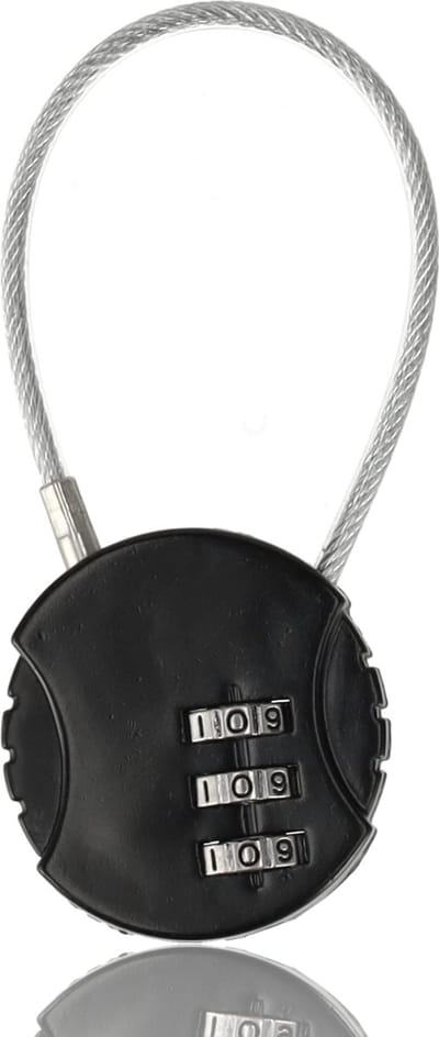 Hangslot met Cijfercode - Weerbestendig Cijferslot Hangslot voor Fiets - Duurzaam Staal & Plastic - 9x3.8x1.2cm - Veiligheidscijfercode voor Binnen/Buiten