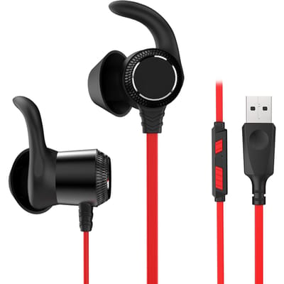 TAIOU TG10 Gaming Oortelefoon USB Bedrade Koptelefoon voor Laptop PC met Ruisonderdrukkende Microfoon USB