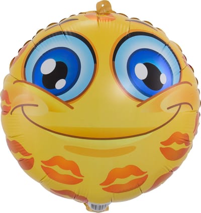 Emoticon Ballon Kusjes 43cm