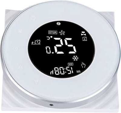 Vloerverwarming Thermostaat - Slimme Regelaar - Energie Besparen - Dubbele Temperatuur Sensor - WiFi Bediening - Zwart