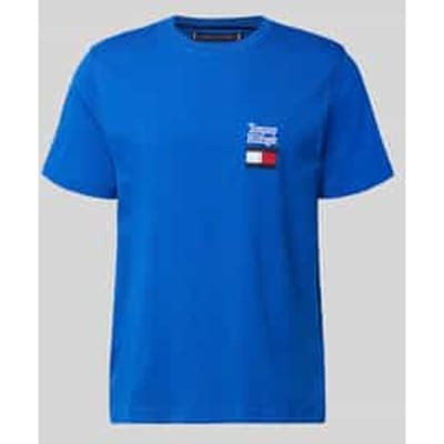 Regular fit T-shirt van puur katoen model 'BRAND LOVE TEXT'