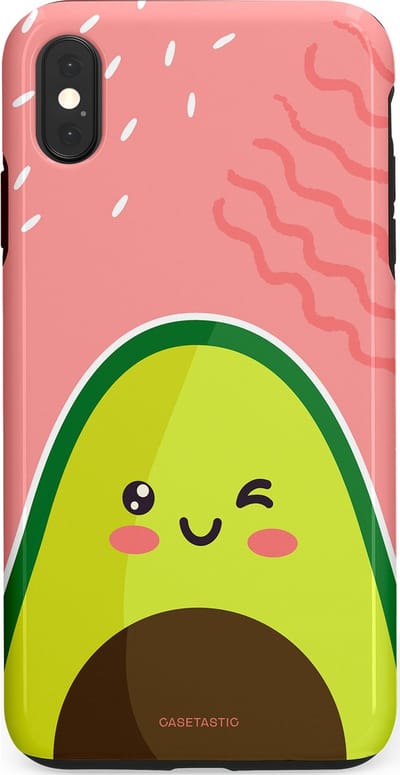 Casetastic Hoesje Geschikt voor Apple iPhone Xs Max - Stijlvolle Beschermende Duo-layer Case - Avocado Vibes