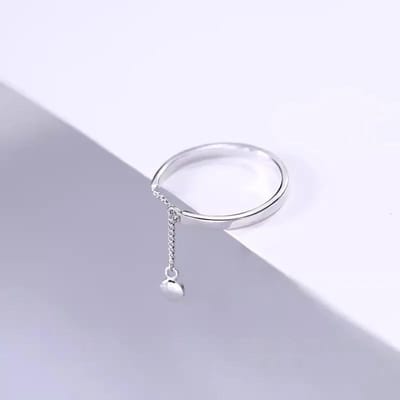 Ketting Kwastjes Ring Verstelbaar Eenvoudig Koreaanse Mode Dames Feestring Vinger Koreaanse Kleur Sieraden resizable white