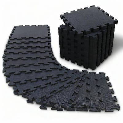 NEOLYMP Beschermende Vloermat Set – 18 Puzzelmatten en 27 Randstukken – Gymnastiekmat