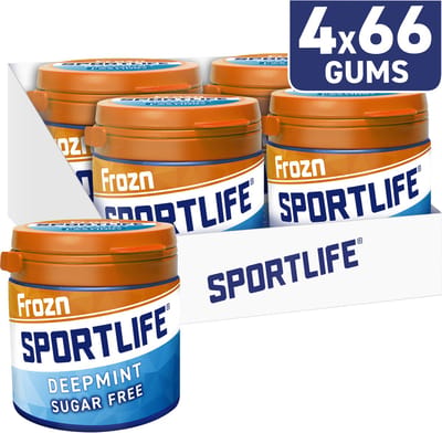Sportlife Frozn deep pot - extreem frisse suikervrije kauwgom - 4x99g