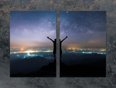 TMK ArtDeko - Snijplank - Glazen Beschermplaat - Sterrenontwerp - 35x52 cm - Universeel Gebruik