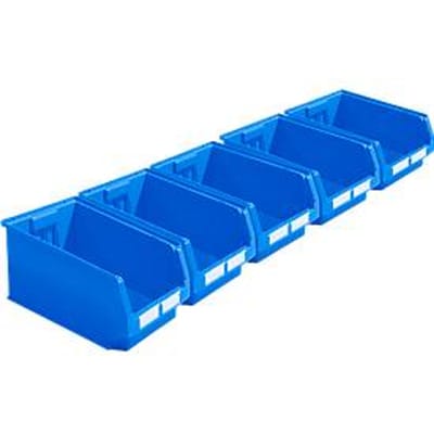 Magazijnbak LF 532 SSI Schäfer - polypropeen - L 500 x B 312 x H 200 mm - 23,5 l - blauw - voordeel set: 5 stuks