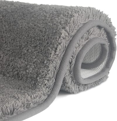 Antislip hoogpolige badmat - Zachte, waterabsorberende en machinewasbare badmat voor douche en badkamer