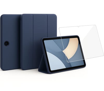 ChiGuard Hoesje & Screenprotector geschikt voor OPPO Pad SE / OnePlus Pad Lite Hoesje – Gehard Glas - Shock Proof Hoesje – Smart Cover - Blauw