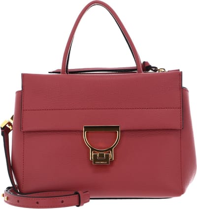 COCCINELLE Leren handtas schoudertas Arlettis Handbag Grained Leather Pot rood