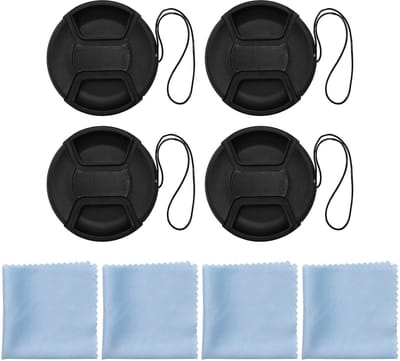 Cosensi - Dailygoody - Cameralensdop - 72 mm - Bescherming voor cameralenzen - Zwart - Inclusief reinigingsdoekje - Compatibel met Nikon, Canon, Pentax, So