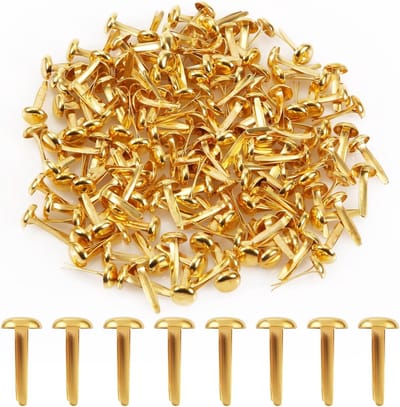 150 Stuks Mini Ronde Paperclips voor Knutselen, Scrapbooking en Foto Muren - Gouden Klemmen
