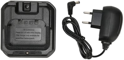 Allecto - Radio-oplader - Radio-acculader Basis - EU-stekker - Opladen onderweg - Geschikt voor BF 9700 BF A58 UV 5S UV 9R UV 9R Plus BF R760 GT 3WP