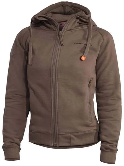 Pentagon Aphrodite Sweatshirt Met Rits Bruin L Vrouw