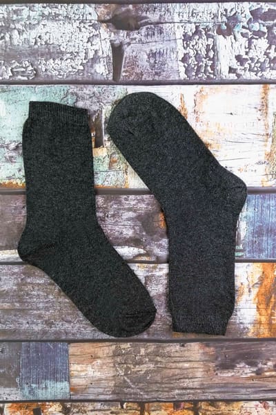 Sock Snob - Set van 6 bamboe schoolsokken voor kinderen - Grijs