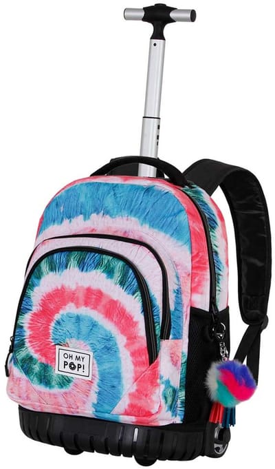 Karactermania - Oh My Pop! - Regenboog - FAN GTS Trolley Handbagage Rugzak - Reistas - Backpack