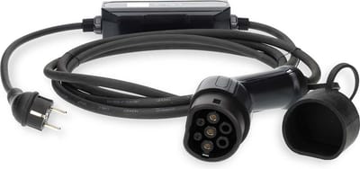 Nedis Draagbare EV-Oplader – Type 2 – 3,7 kW – 6A tot 16A – 1-Fase – 5 m – IP55 – Inclusief LCD-scherm